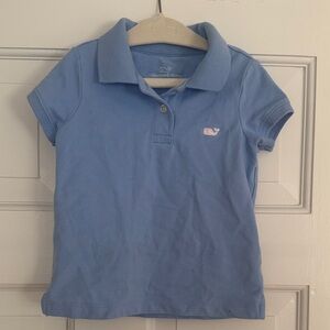Vineyard Vines Little Girls Light Blue Polo